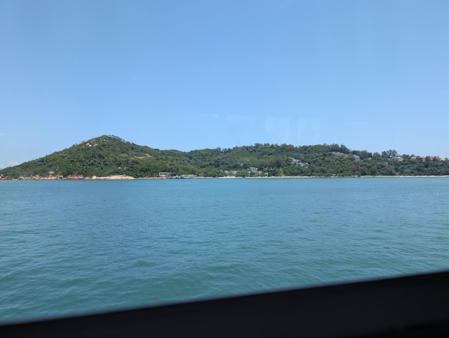 cheung chau island from the ferry