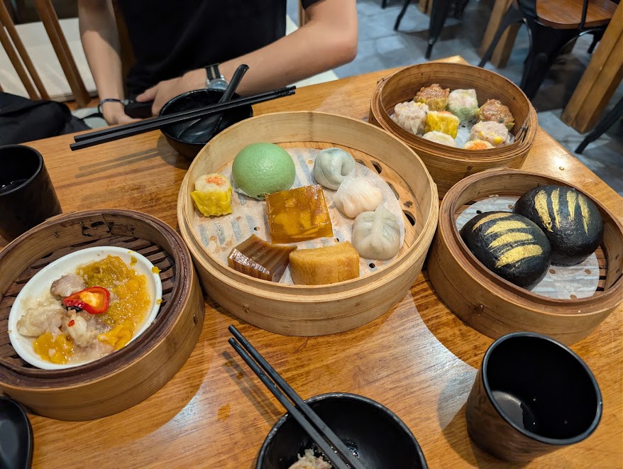 Dim Sum on a restaurant table