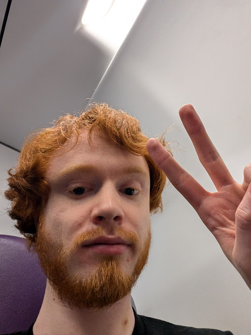 Me looking completely expired at the end of my flights