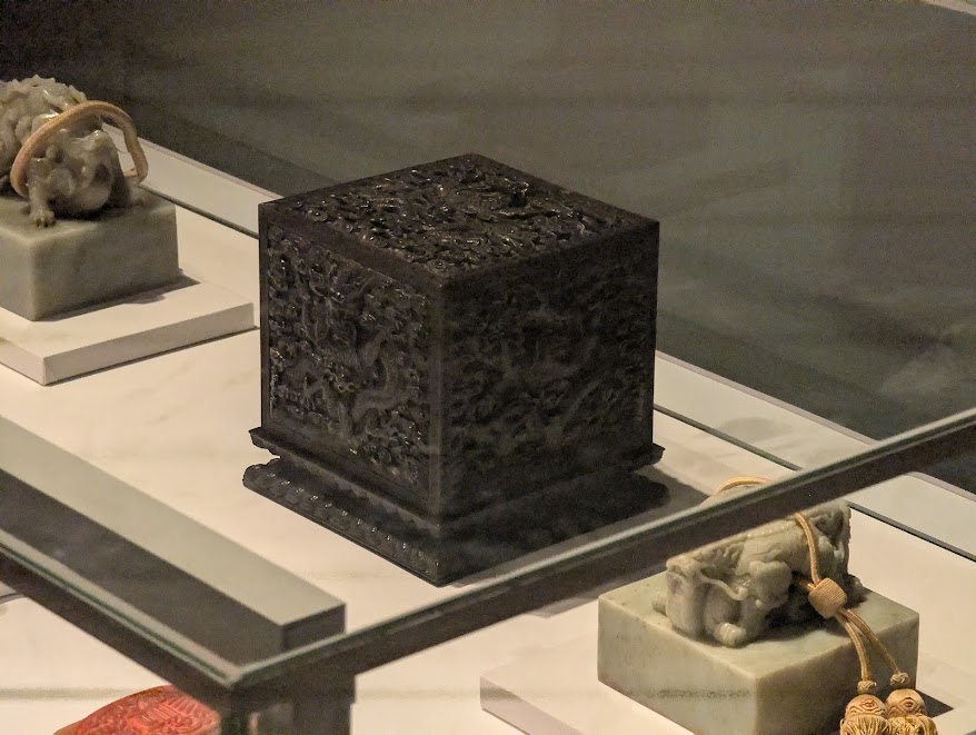 a container for holding huge stamp seals